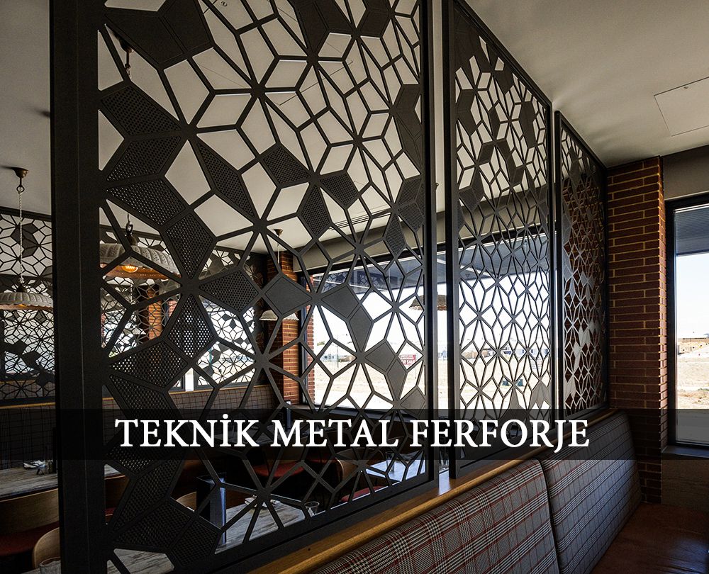 LAZER KESİM MODERN TASARIM METAL PARAVAN